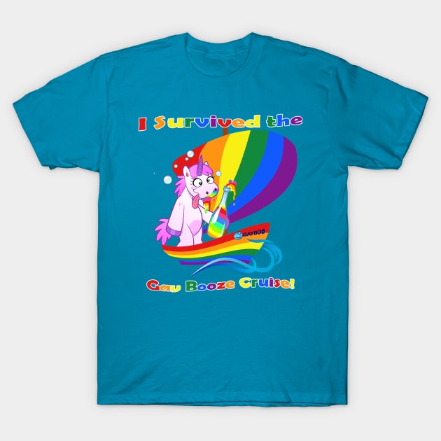 Gay Booze Cruise T-Shirt by KinkPigs